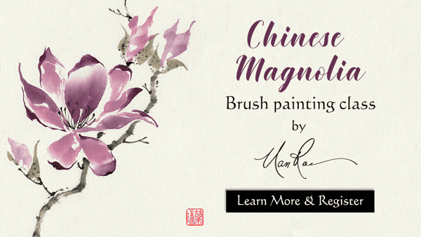 Chinese Magnolia Online Brush Painting Class