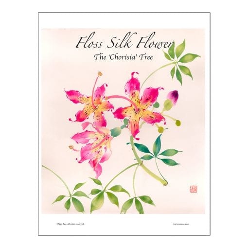 Silk Floss Flower Brush Painting Class Lesson by Nan Rae