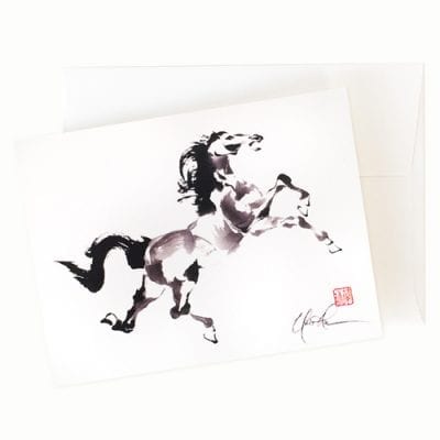 Horse greeting card