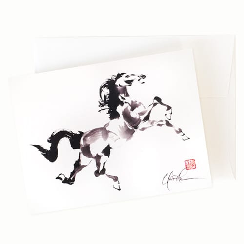 Horse greeting card