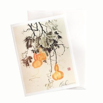 14-10 Gourds Glisten in the Moonlight Card © Nan Rae