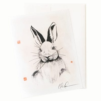 Rabbit greeting card
