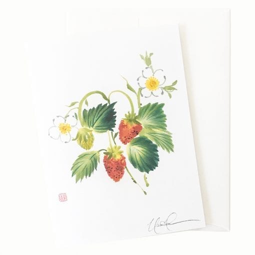 21-56 Strawberry Fields Card © Nan Rae
