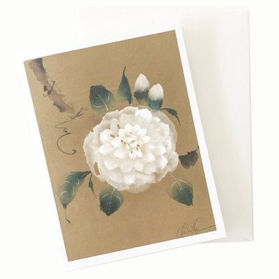 21-60 Camellia Japonica Card © Nan Rae