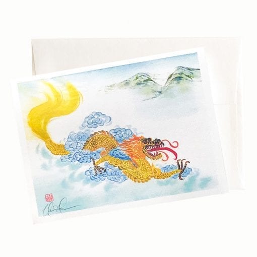 22-18 Yellow Dragon Card © Nan Rae