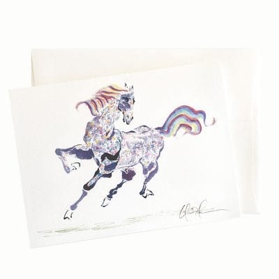 22-19 Rainbow Horse Card © Nan Rae