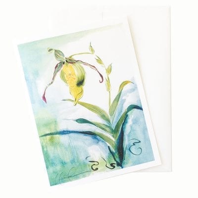 22-20 Lady Slipper Orchid II Card © Nan Rae