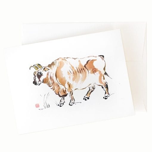 Year of the Ox greeting card