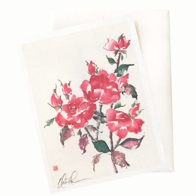 27-11 Floral Studies: Roses VII Card © Nan Rae