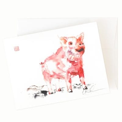 24-04 Piggy Piggy Card by Nan Rae