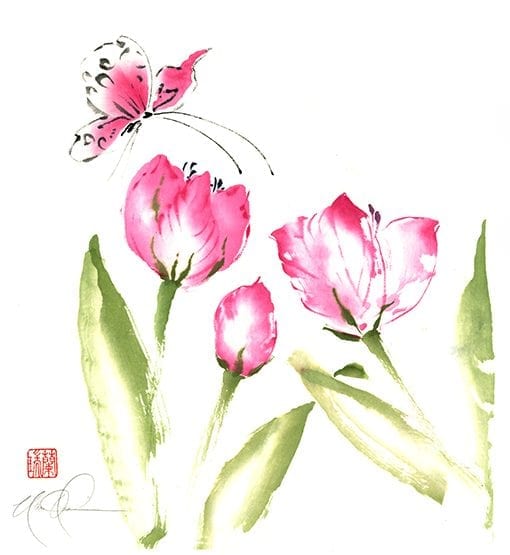 Tulips painting