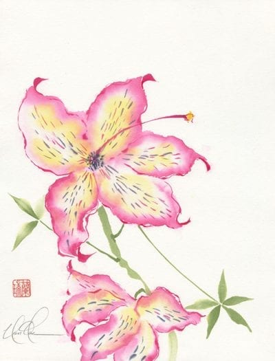 Tiger Lily painting by Nan Rae