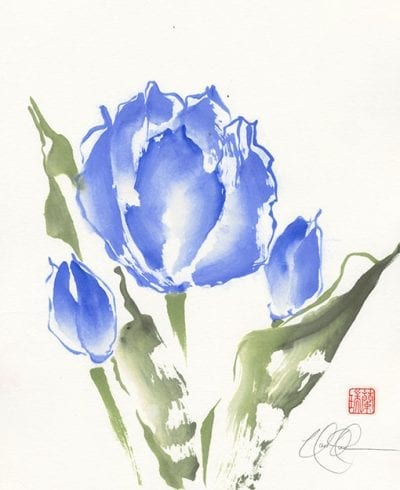 Tulips painting