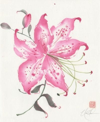 Tiger Lily Painting