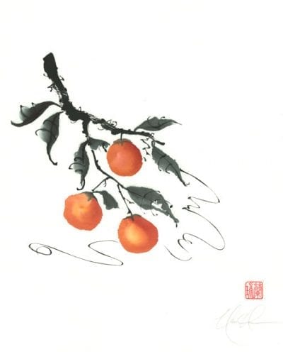 persimmons painting