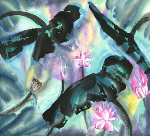 lotus painting